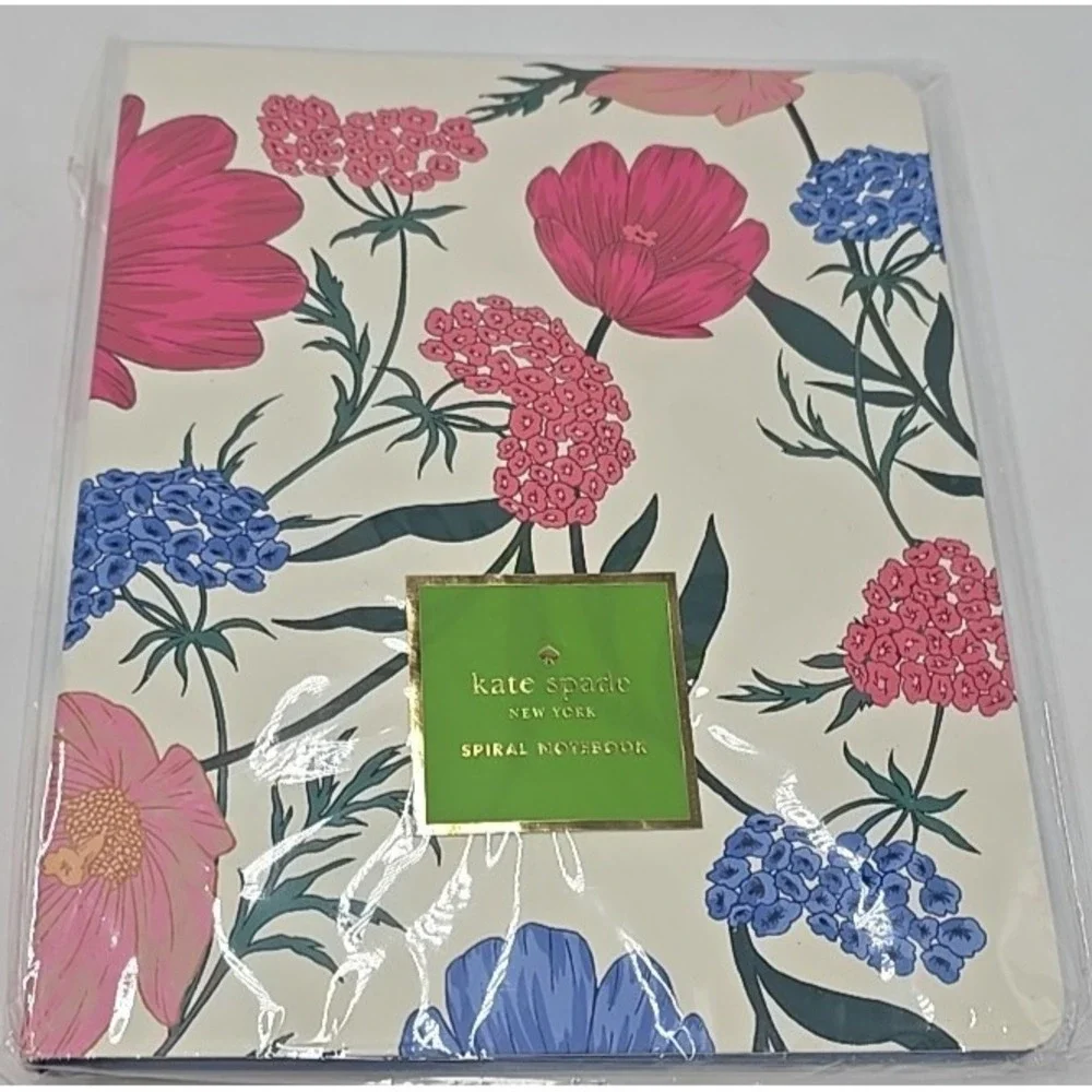 NWT Kate Spade Journal Blossom Concealed Rose Floral Spiral‎ Notebook Hardcover